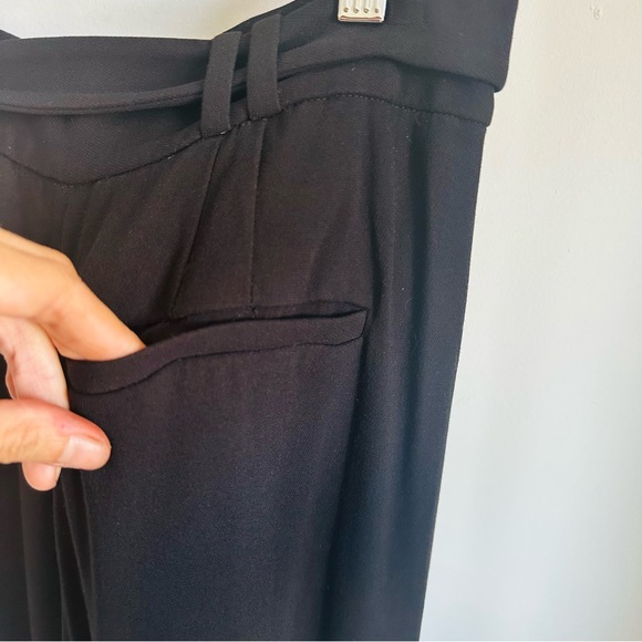 & Other Stories Classic Belted Straight Leg Trousers 6 Small - Picture 6 of 6